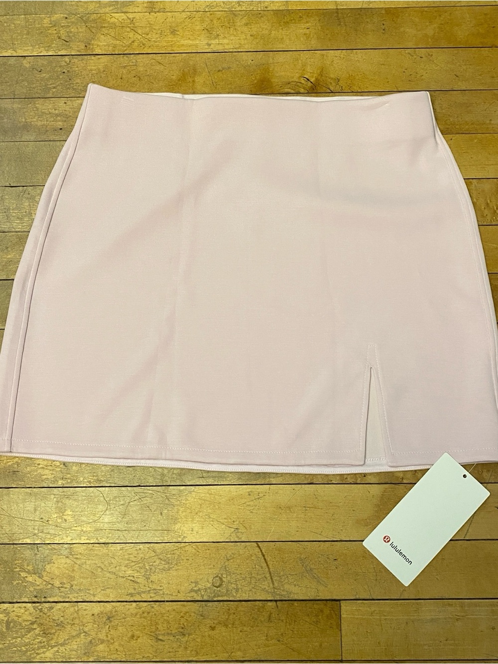 lululemon athletica Pale Pink Skirt with Front Slit Large